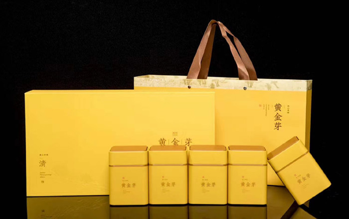 黄金新款茶叶包装礼品盒新茶礼盒半斤250克装空盒礼品盒
