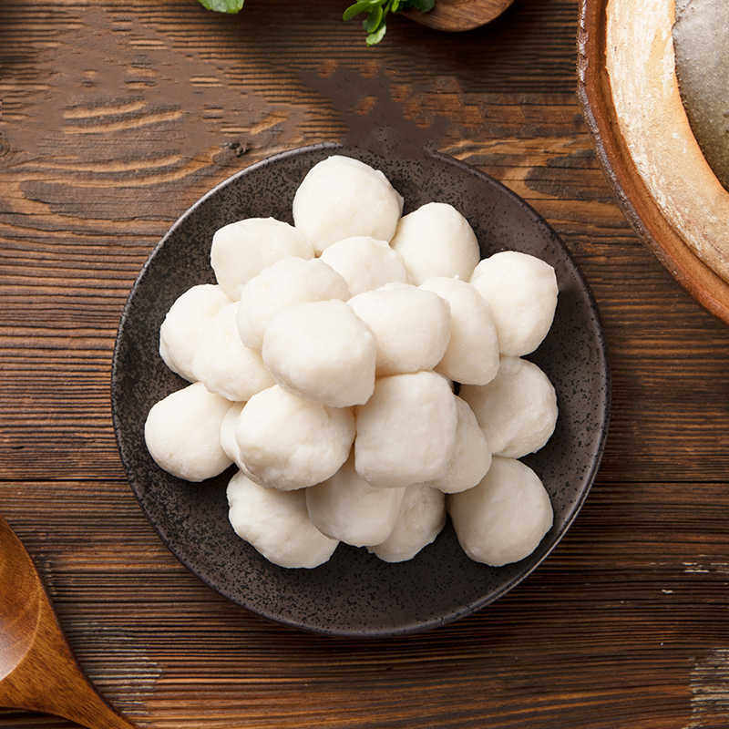 拍3件中洋鱼天下鲟鱼纯鱼丸子145g冷冻手工鱼圆烧烤火锅食材