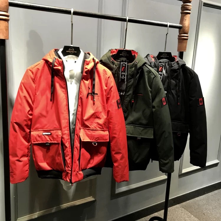 捡漏单~加拿大高端冬季新款男士时尚加厚修身连帽棉衣棉服外套男