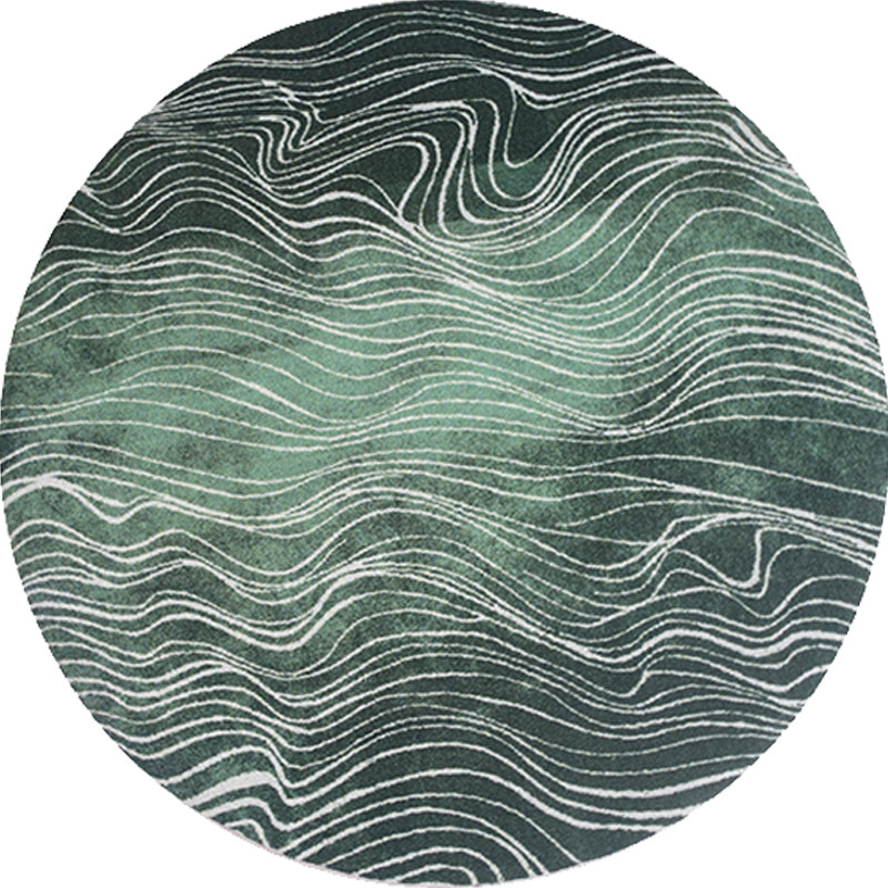 宅曰新款 轻奢地毯圆形卧室ins风地毯现代简约圆地毯北欧网红客厅