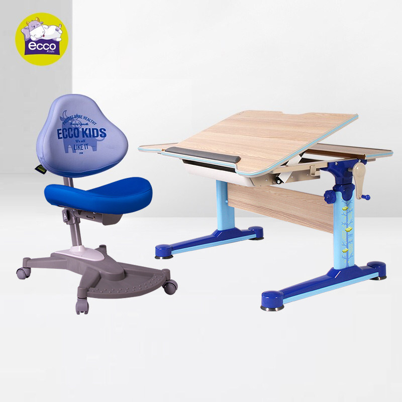 桌椅进口儿童学习套装益卡思可升降家用小学生儿童学习桌