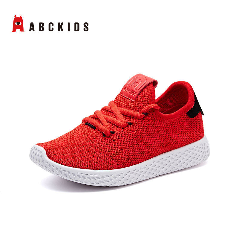 abckids童鞋秋季新款男女女童休闲透气运动鞋轻便运动鞋