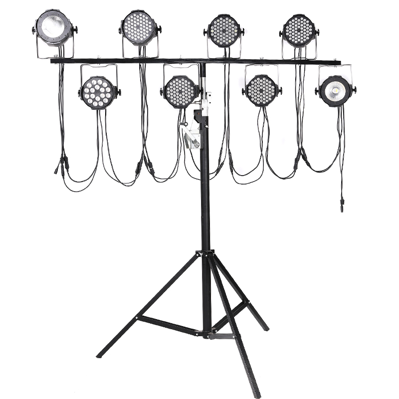 支架手摇全彩帕灯cob四眼面光观众婚庆演出舞台灯光