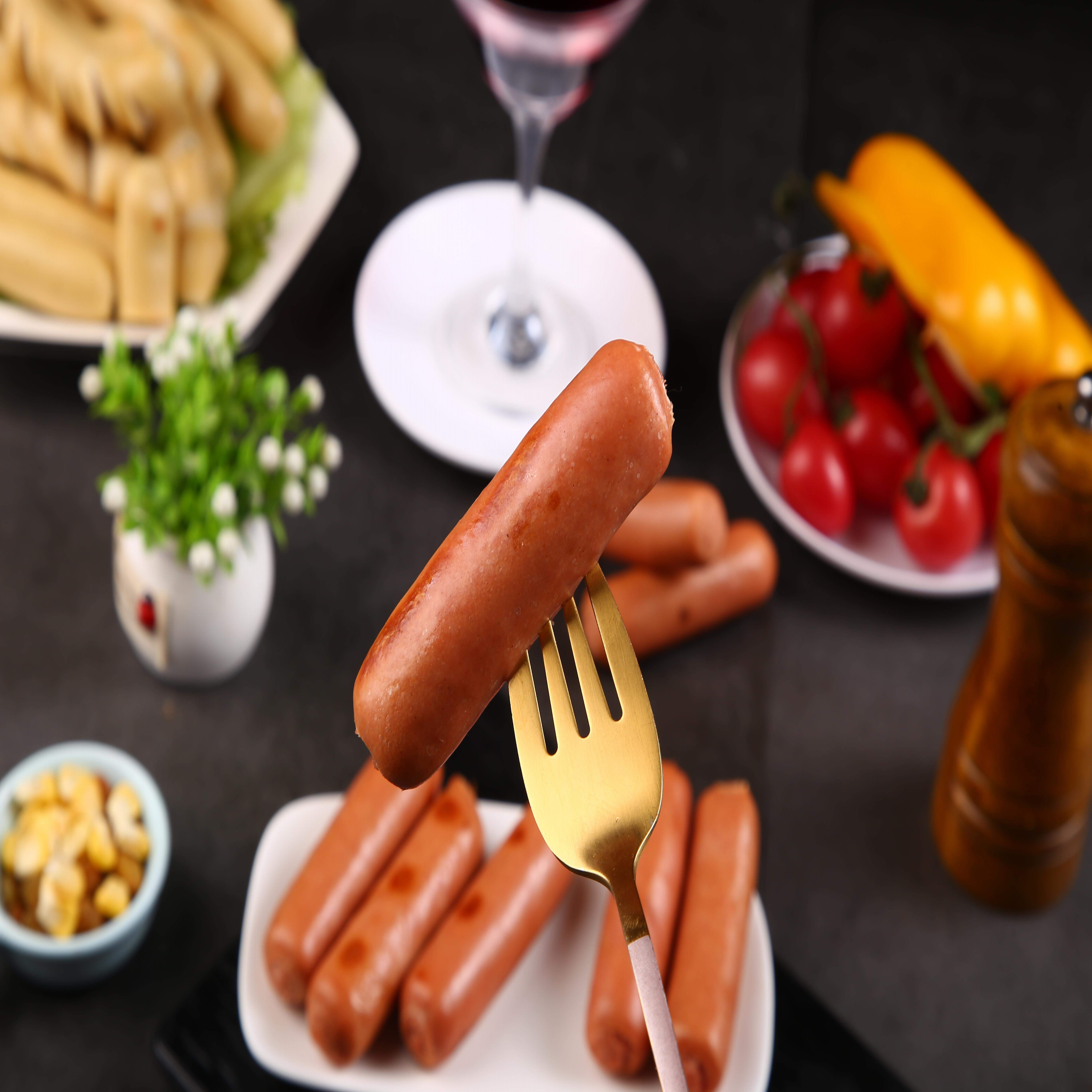 百倍家用鲜嫩西式烘焙香肠包邮34支商用倍德香肠