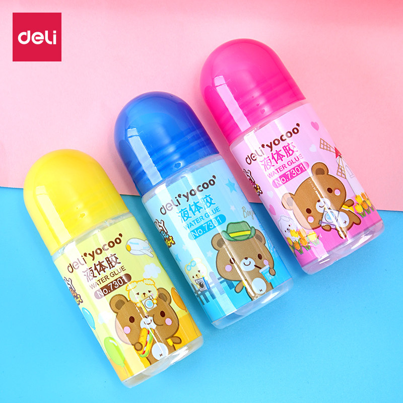 胶水通用液体得力生手安全工具diy手工儿童胶水