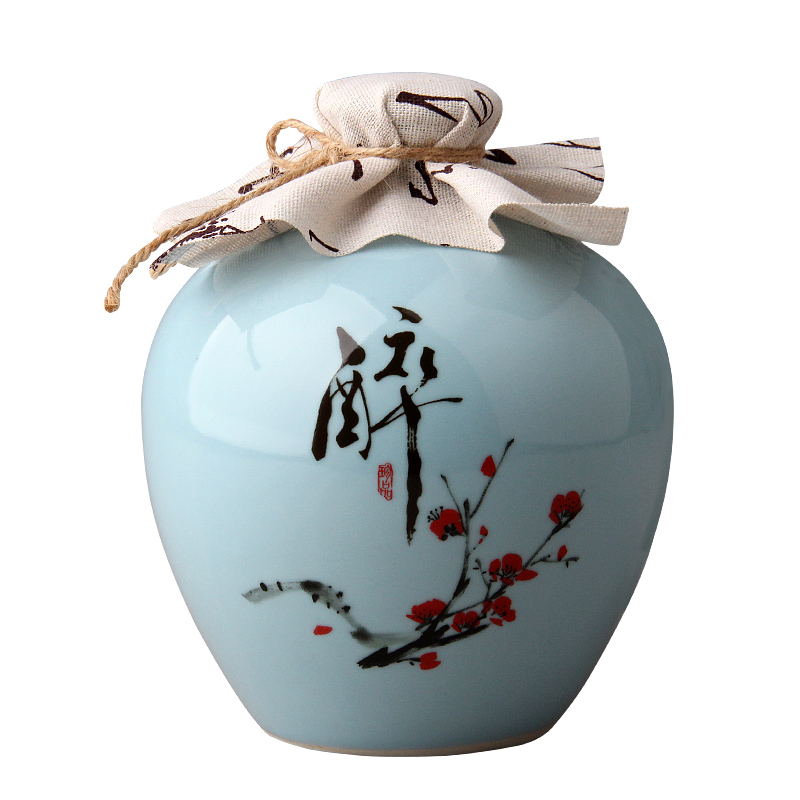 景德镇陶瓷家用小酒坛子酒坛封存装密白酒10斤古风家用酒壶