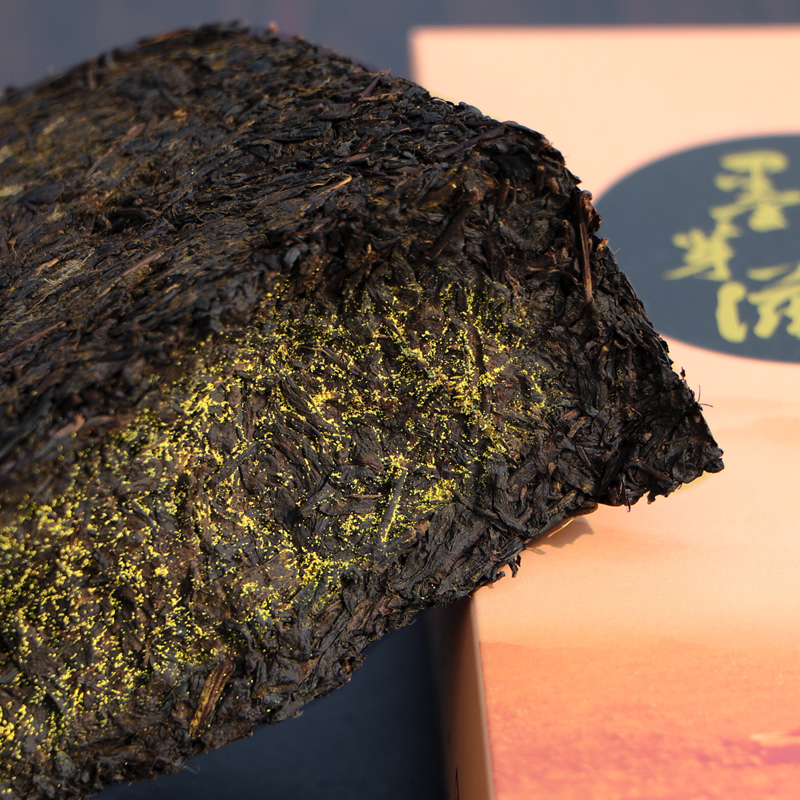 安化湖南茶手筑茯砖茶金花正品正宗茶叶1kg安化黑茶