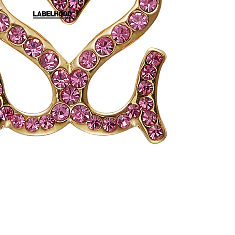 sultryvirginxshiitake金色粉钻双s设计耳饰