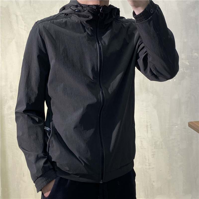 时间刚刚好！一线男装剪标男士商务休闲时尚连帽夹克风衣男外套潮
