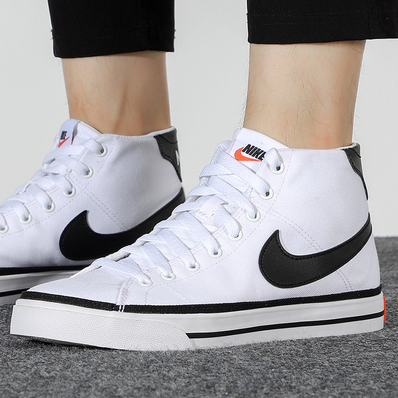 nike耐克网板男鞋春季新款帆布布鞋运动鞋高帮板鞋