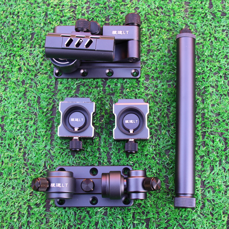 炮台台架钓箱配件狼途五件件套万向左右手通用钓箱