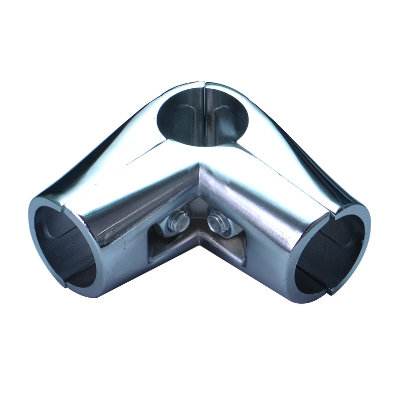 2532mm连接件二通三通四通圆管活动货架晾衣架展架不锈钢管接头