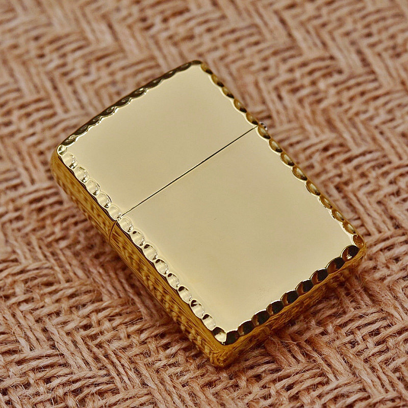 zippo原装正品打火机纯铜盔甲机风女点烟防风煤油zippo