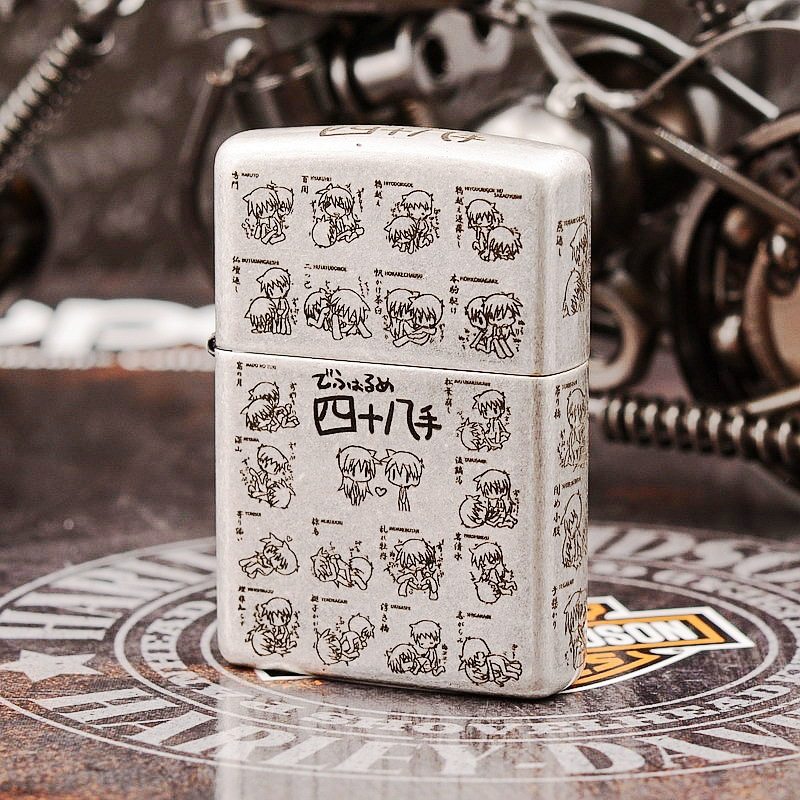 zippo原装正品美国打火机江户四十八48手潮流时尚正版zippo