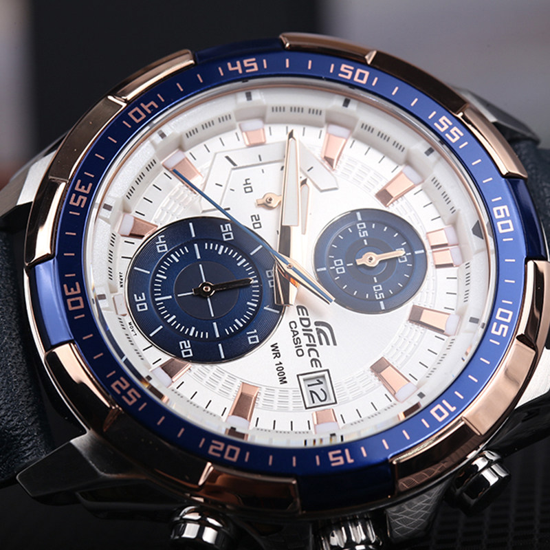 卡西欧海洋之心黑暗之心限量机械石英表男表efr539l7c日韩腕表