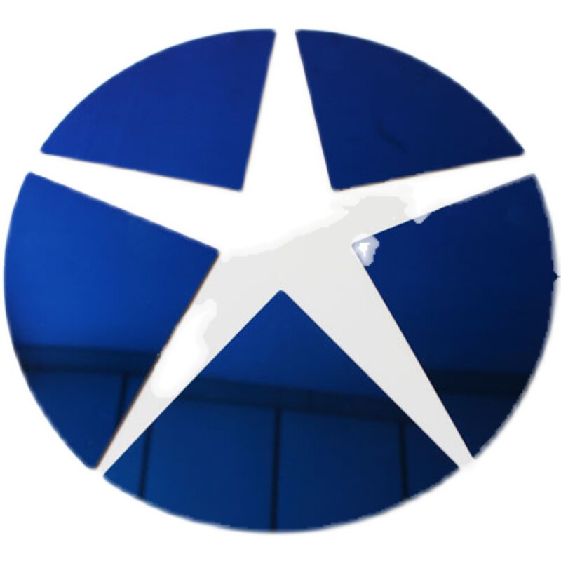 大运卡车标改色贴蓝n8en8vn8hn9h改色大货车不锈钢汽车装饰贴