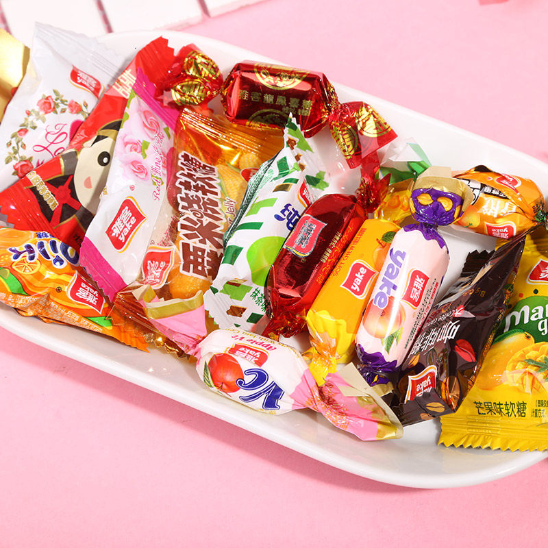雅客雅客集集锦糖果混合多口口味5斤什锦水果喜糖