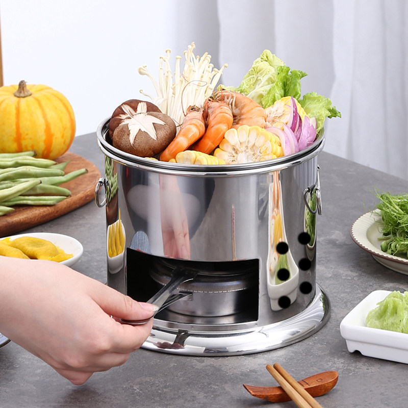 酒精火锅炉小单人双人打边炉涮涮锅户外野炊火锅