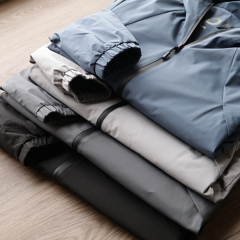 高端东丽冲锋衣男 通勤运动休闲夹克ODM公司春秋新款连帽防风外套