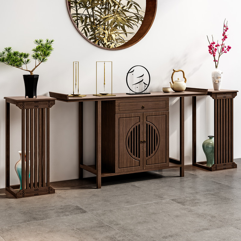 玄关柜新中式简约靠墙供桌禅意门厅现代客厅玄关台