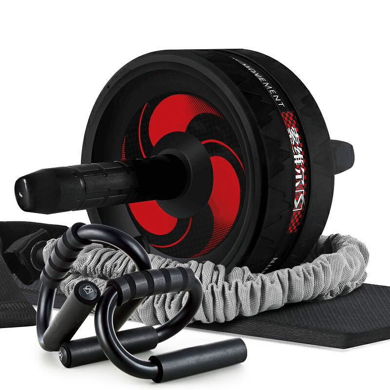 健腹轮男士腹肌轮家用运动滑轮收腹部健身器材初学者马甲线女滚轮