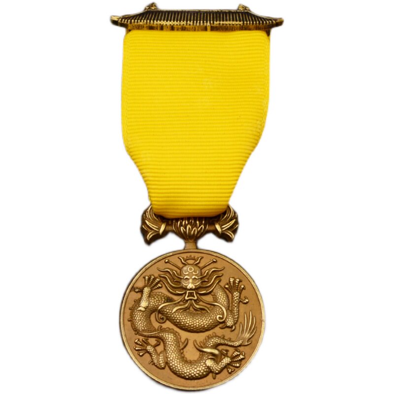 东线复刻黄铜铸造1900年英国奖章龙之勋章龙章勋章