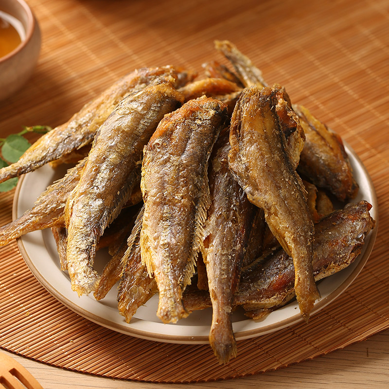 小鱼香酥小黄黄鱼炭烤酥脆零食即食黄花鱼干货即食鱼零食