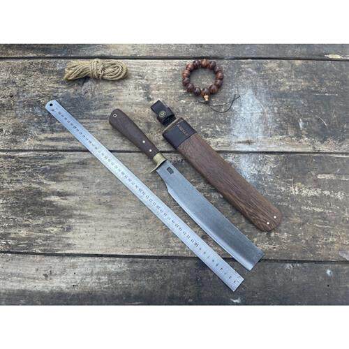 物鲜仙子手工日式腰铊打柴刀关兼常长柄款木led导光板