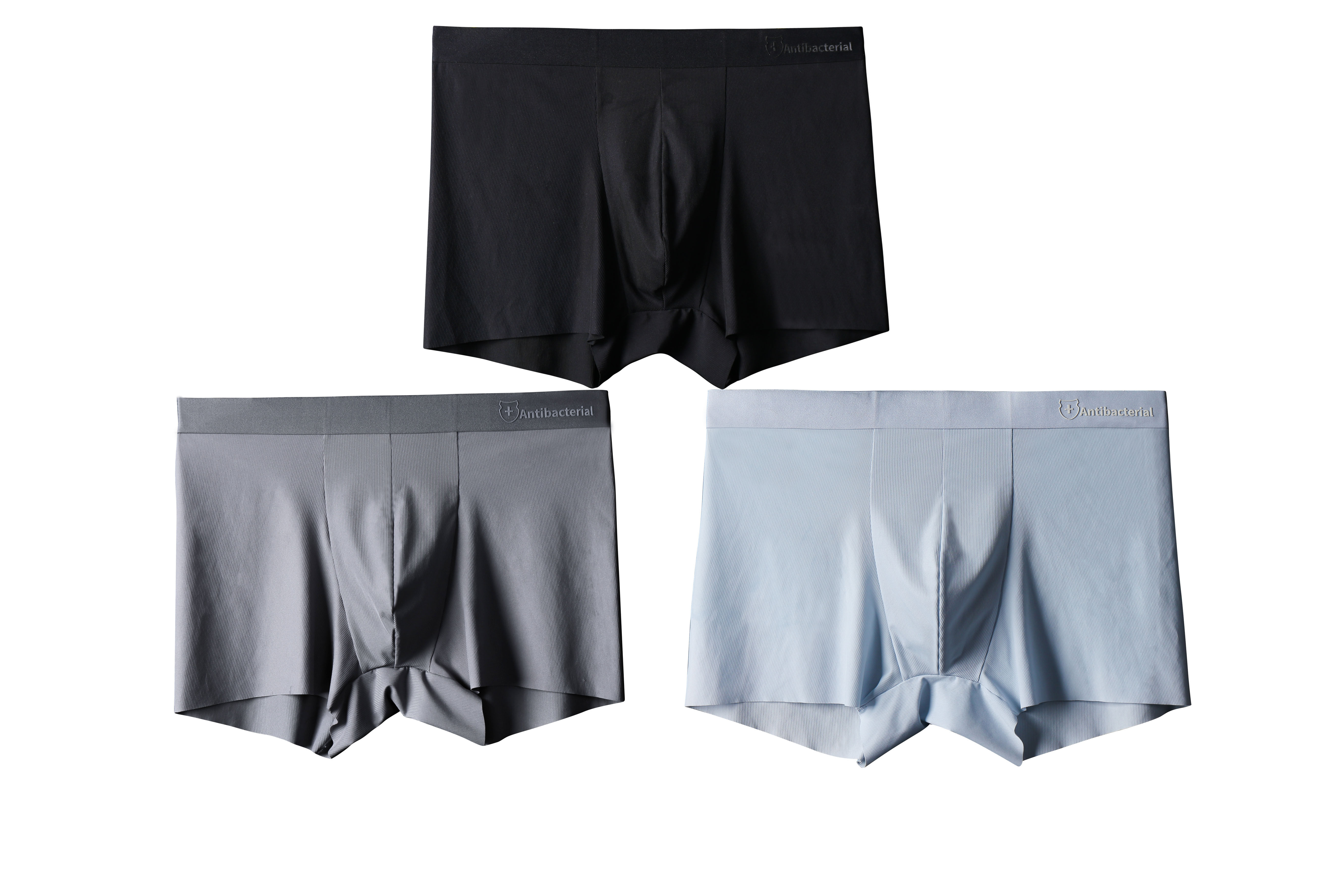 樱姿娜石墨烯底档夏季冰丝新品无痕透气男士平角男平角内裤