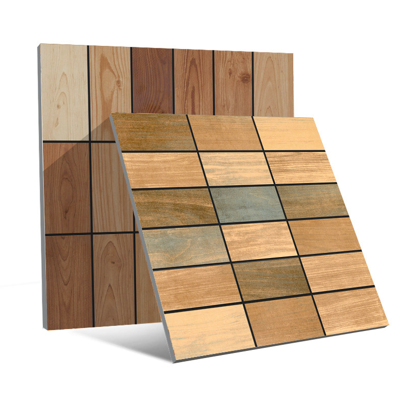 肯德基用仿木纹 600x600防滑室外 德克士麦当劳kfc快餐店地板瓷砖