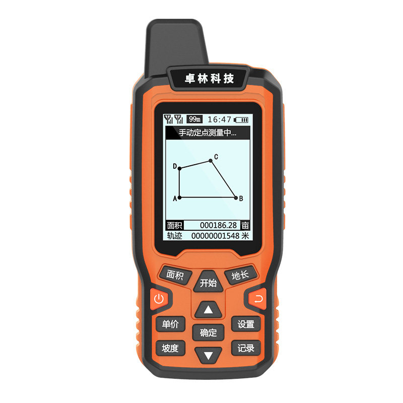 卓林e810测亩仪高精度手持gps土地面积测量收割机农田量田计亩仪