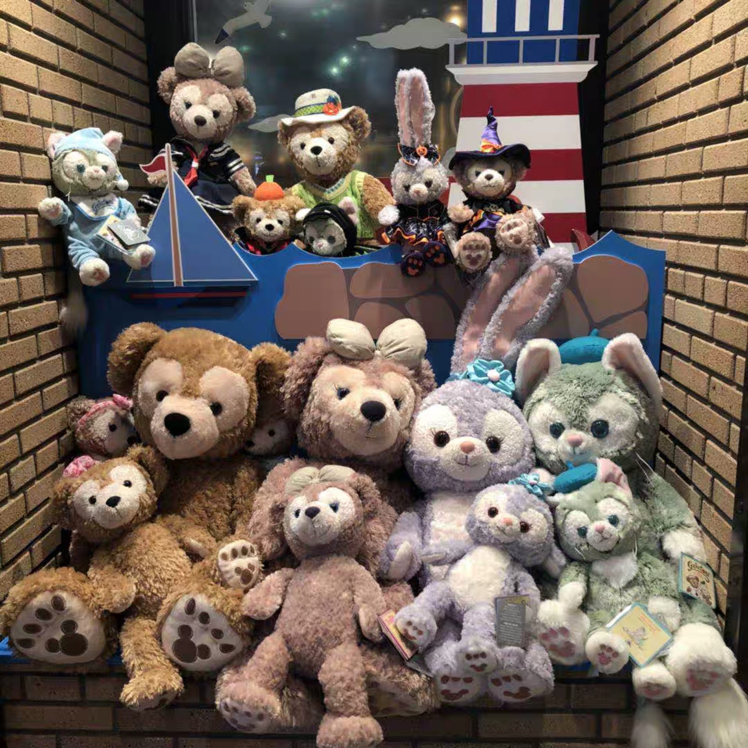 琳儿家上海迪士尼代购达菲雪莉玫星黛露杰拉多尼毛绒布艺类玩具