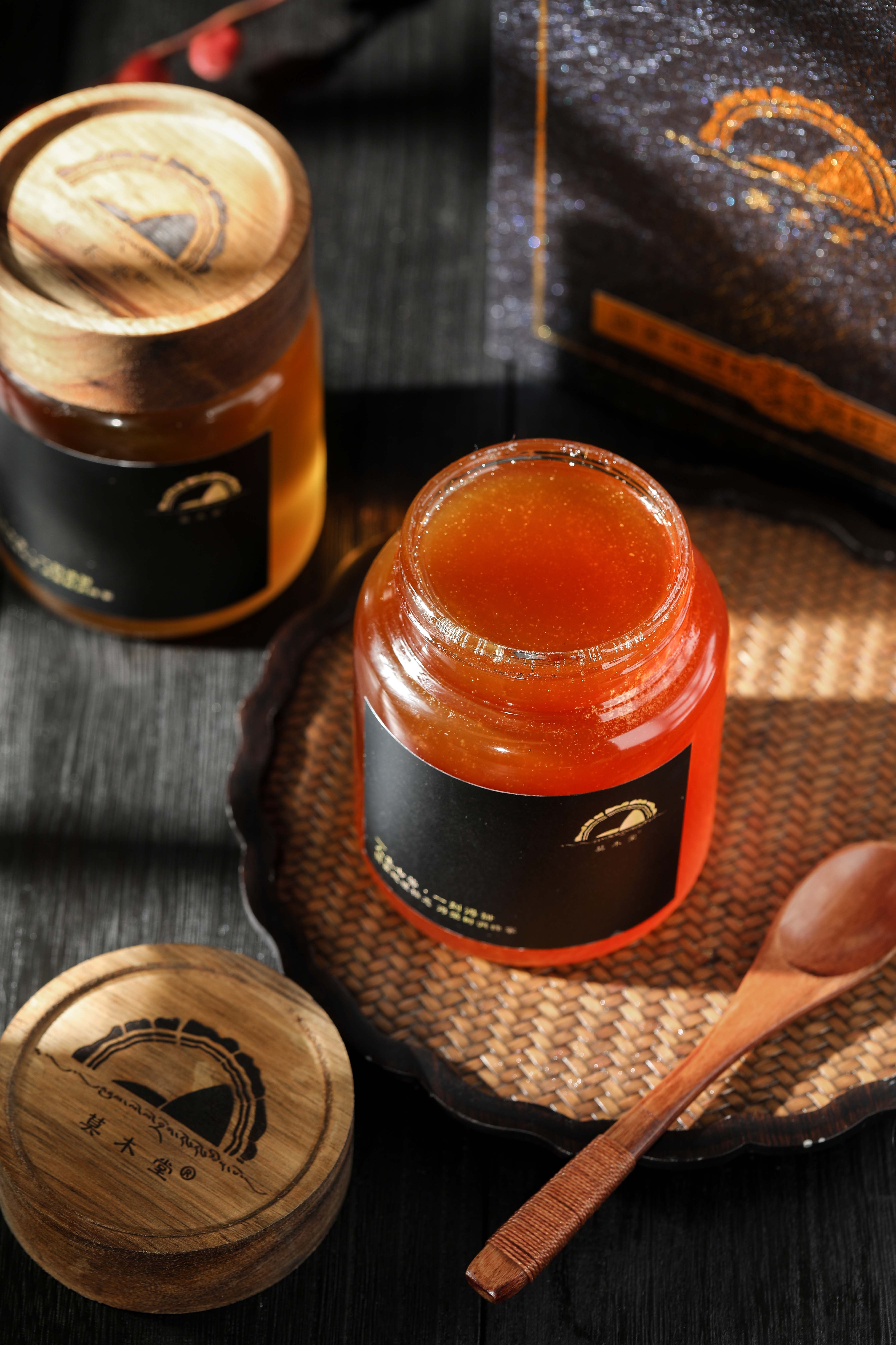 莫木堂树洞蜂蜜纯正高原藏区野生百花蜜深山土蜂蜜