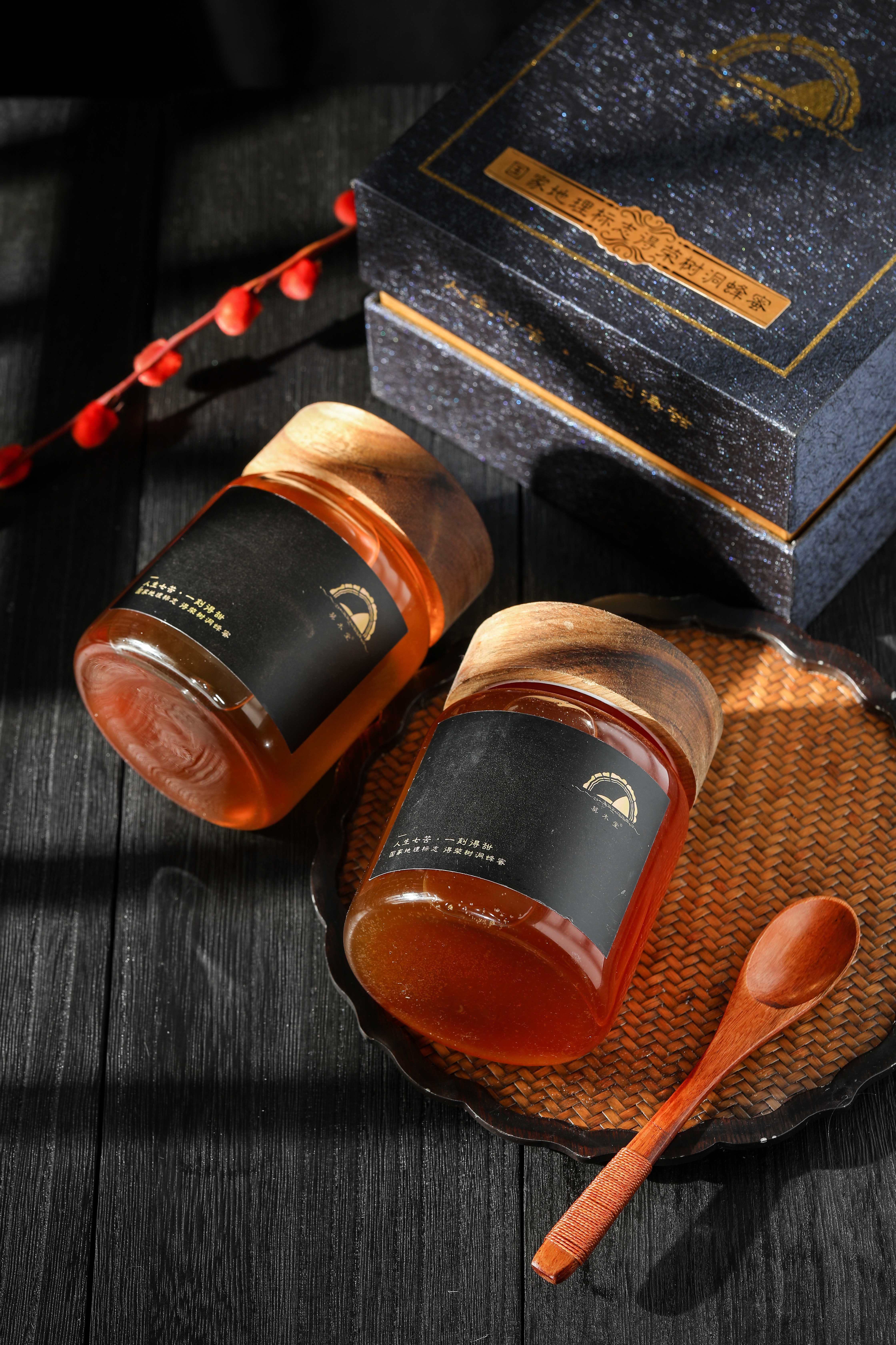 莫木堂树洞蜂蜜纯正中蜂蜜高原藏区野生百花蜜深山土蜂蜜