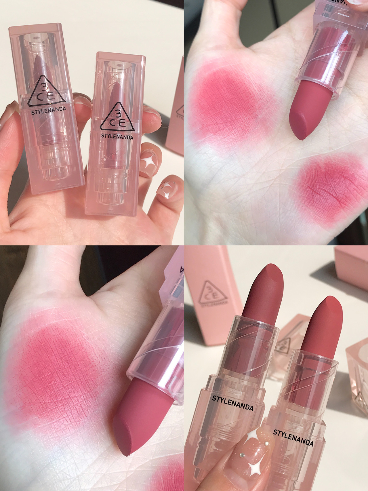 官方授权韩国3ce口红透明新品秋冬旗舰店暮色唇膏