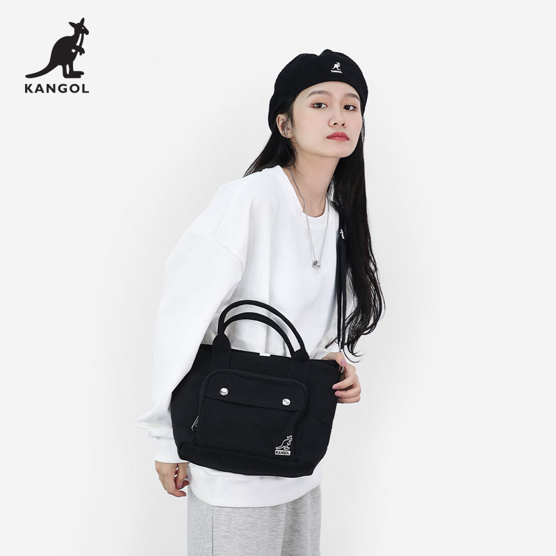 kangol官方正品帆布包女手提斜挎单肩饺子包大学生ins韩复古百搭