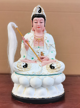 慈航道人仙姑像树脂玻璃钢白衣摆放