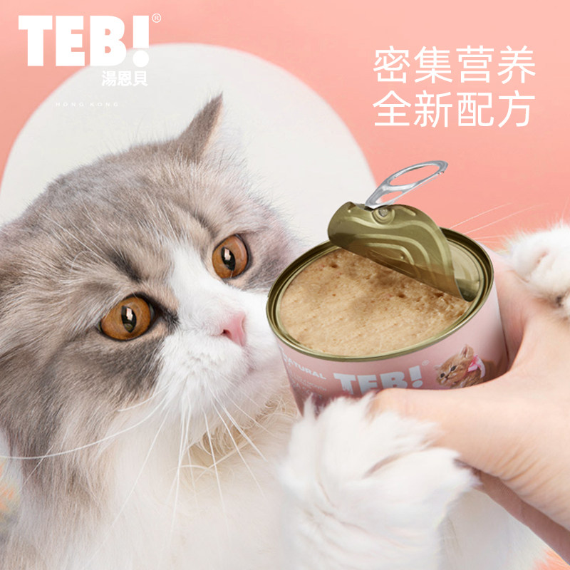 汤恩贝离乳奶糕罐头主食罐孕乳期哺乳期奶猫幼猫罐头195g5罐英短
