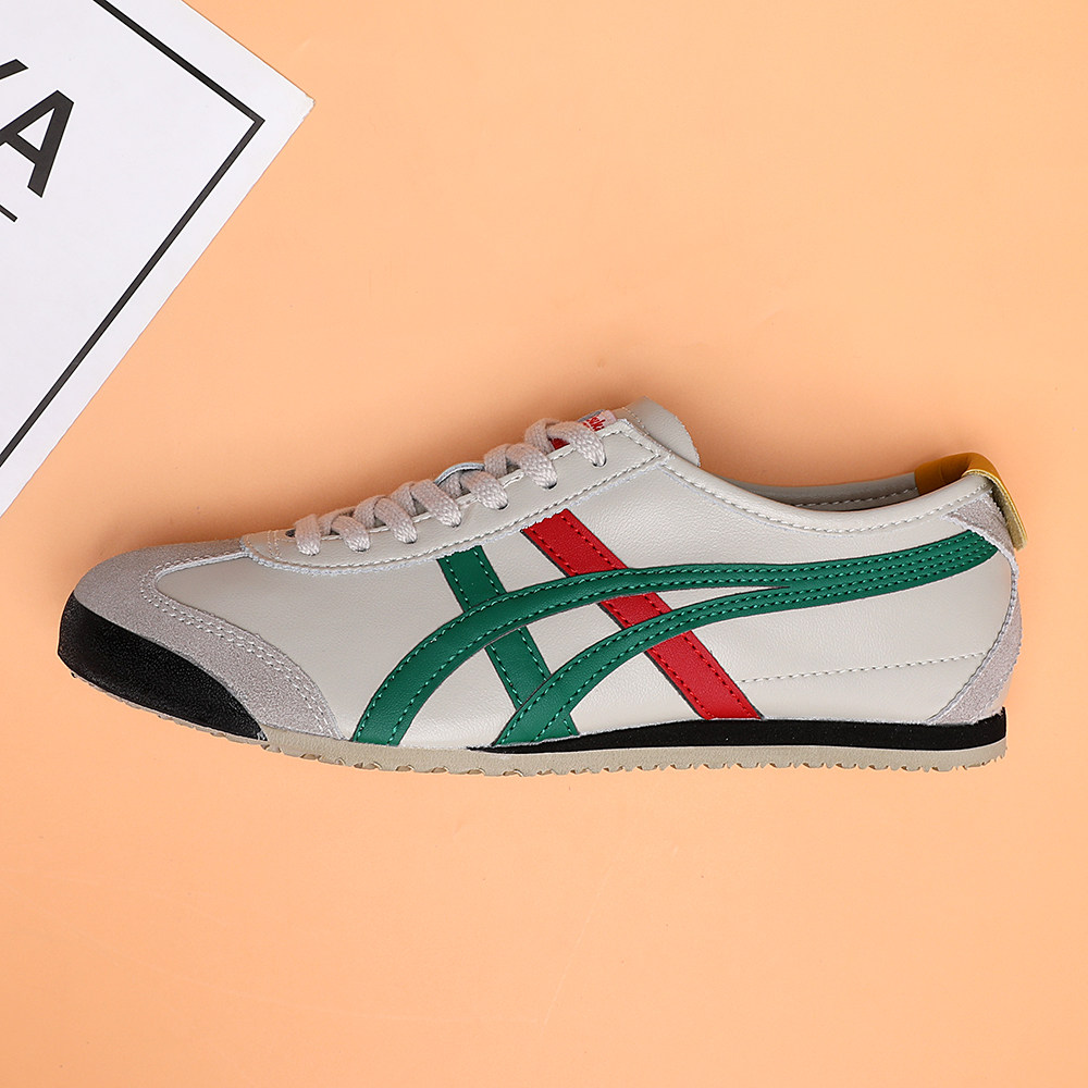 官网旗舰鬼虎冢tiger阿甘懒人鞋真皮经典款泰格鞋老虎男女断码鞋