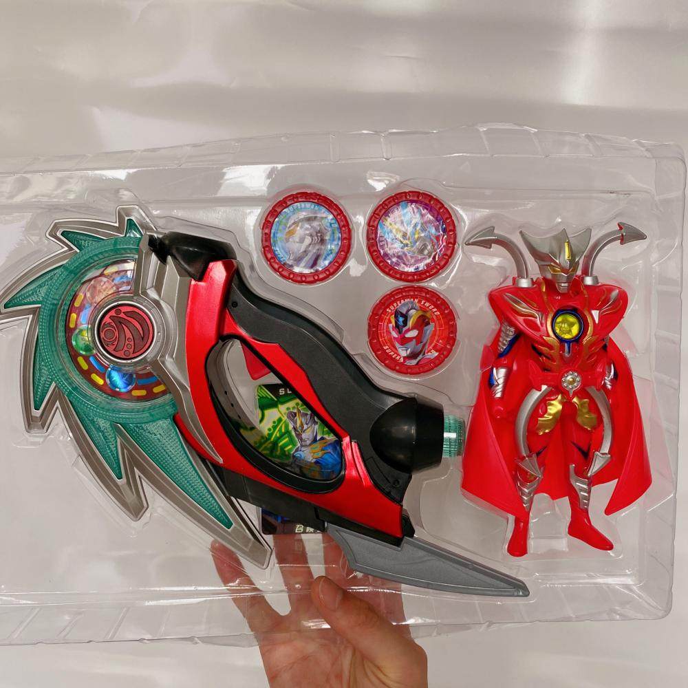 ab1024世纪超人列传欧布奥特勋章声光变形圆锯儿童机器人