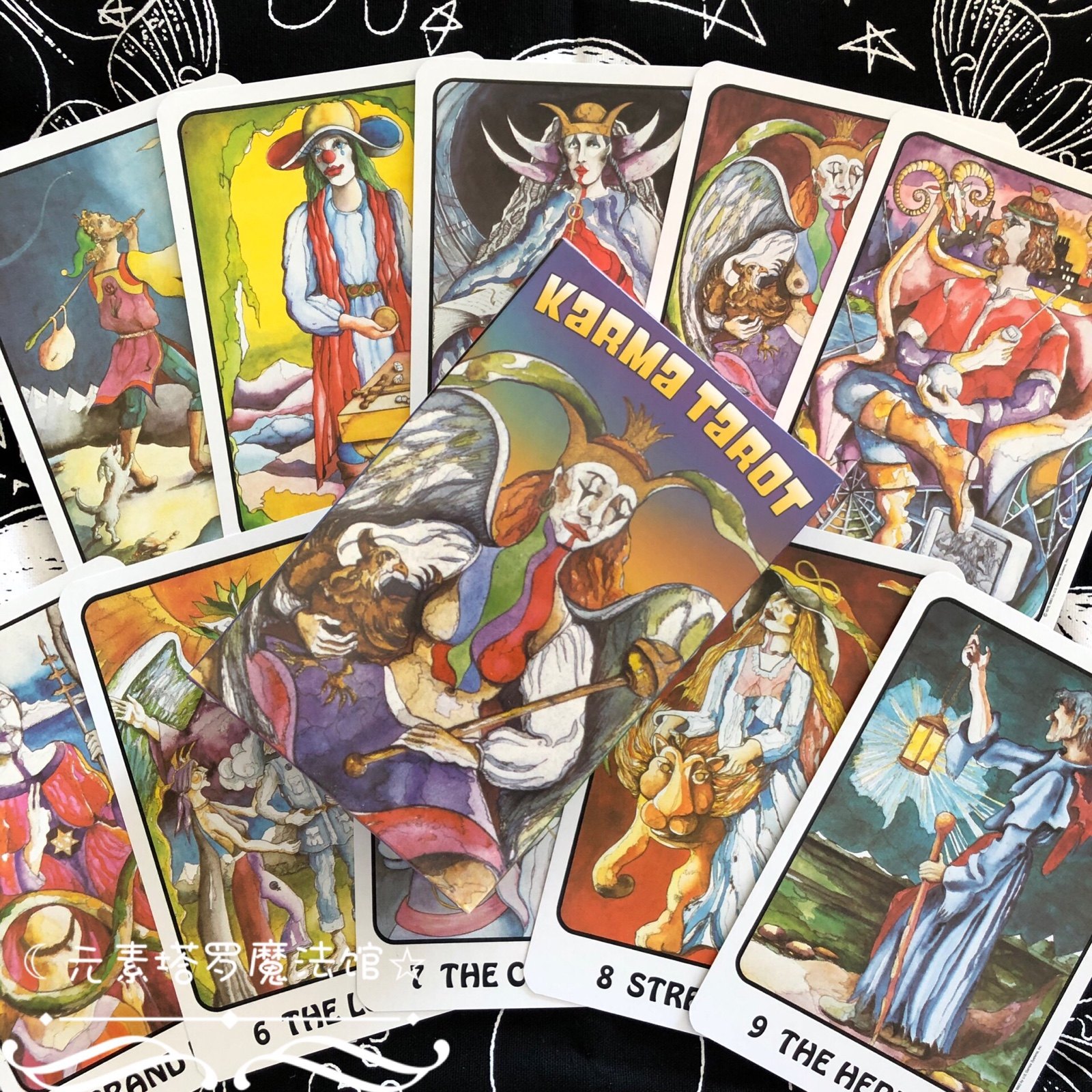 包邮进口 karma tarot 因果/业力塔罗牌 送牌袋