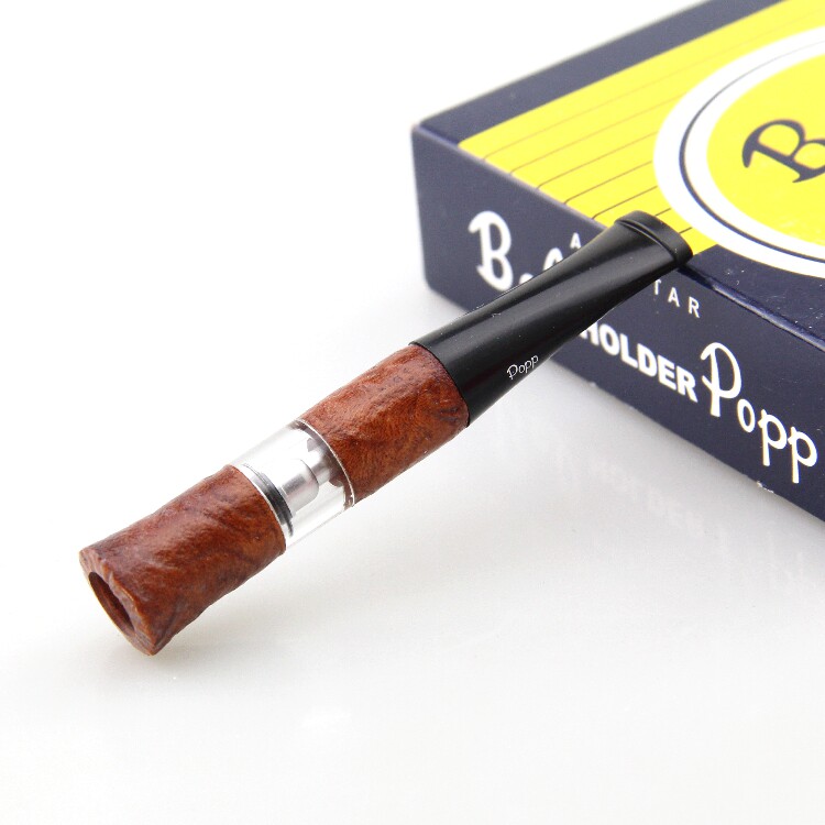 专柜进口日本彪博烟嘴石楠木楠木清洗微孔循环烟嘴