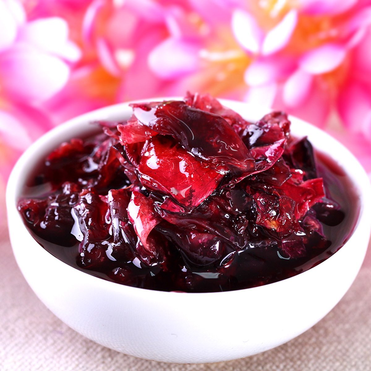 滇园玫瑰酱800g云南食用玫瑰花酱纯花瓣糖蜂蜜天然果酱冰粉配料