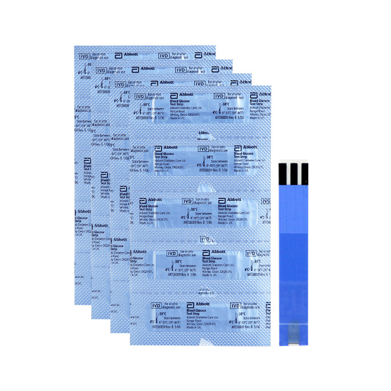 雅培辅理善越佳至新血糖血酮试纸家用血糖测试仪试条利舒坦型升级
