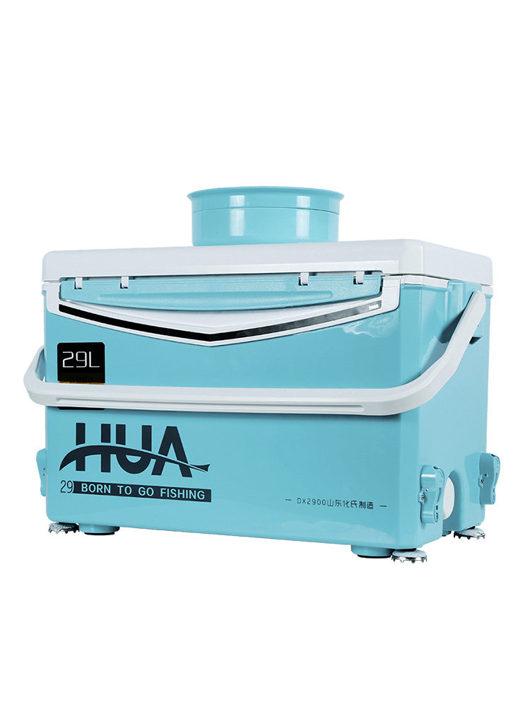 化氏新品29升台钓箱多功能四脚升降钓箱超轻加厚钓箱