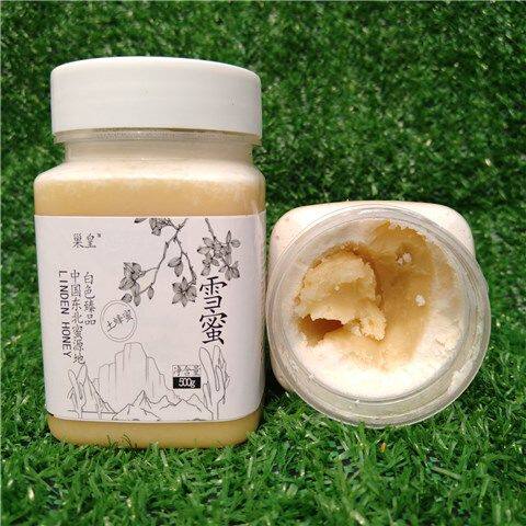 蜂蜜正品假一罚十野结晶土蜂蜜长白山椴树蜜雪蜜白蜜500g