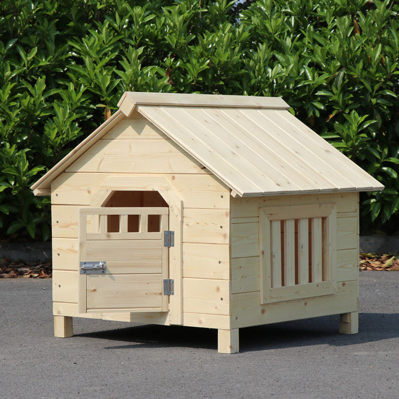 防雨实木狗屋户外宠物房子户内外狗笼子木质狗笼子狗舍四季狗狗窝