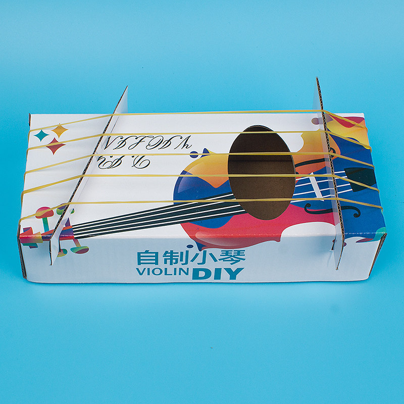 自制小琴幼儿园小学手工diy科技制作音乐科学实验科学实验