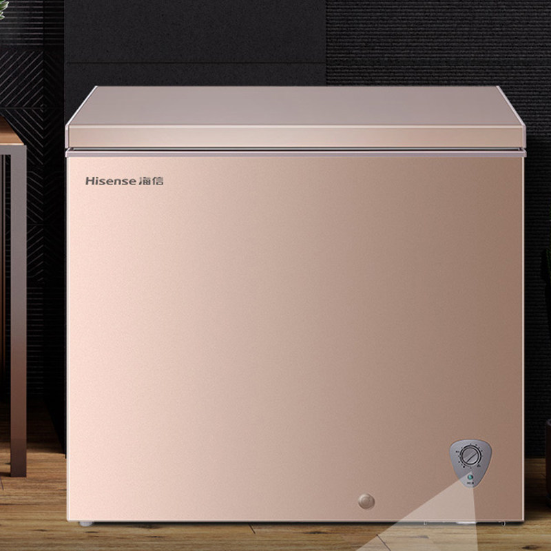 囤货无忧海信145l家用商用小型冷藏冷冻保鲜卧式冷柜