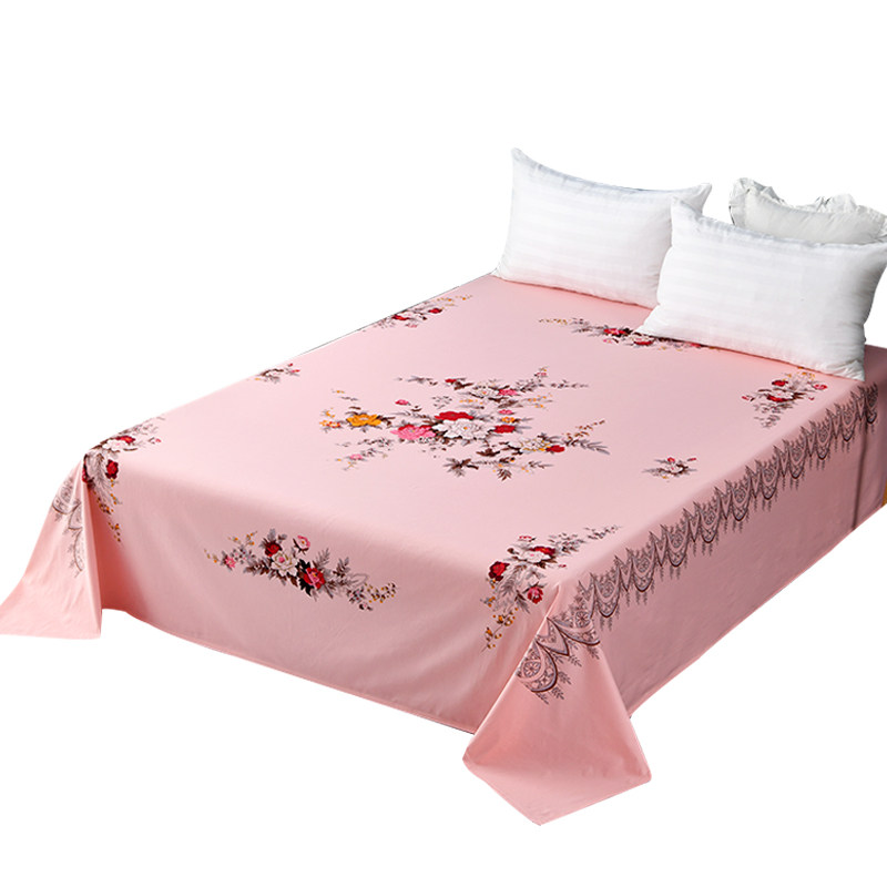 老上海全棉印花老式床单双人单件纯棉厚款亲肤怀旧国民复古布料